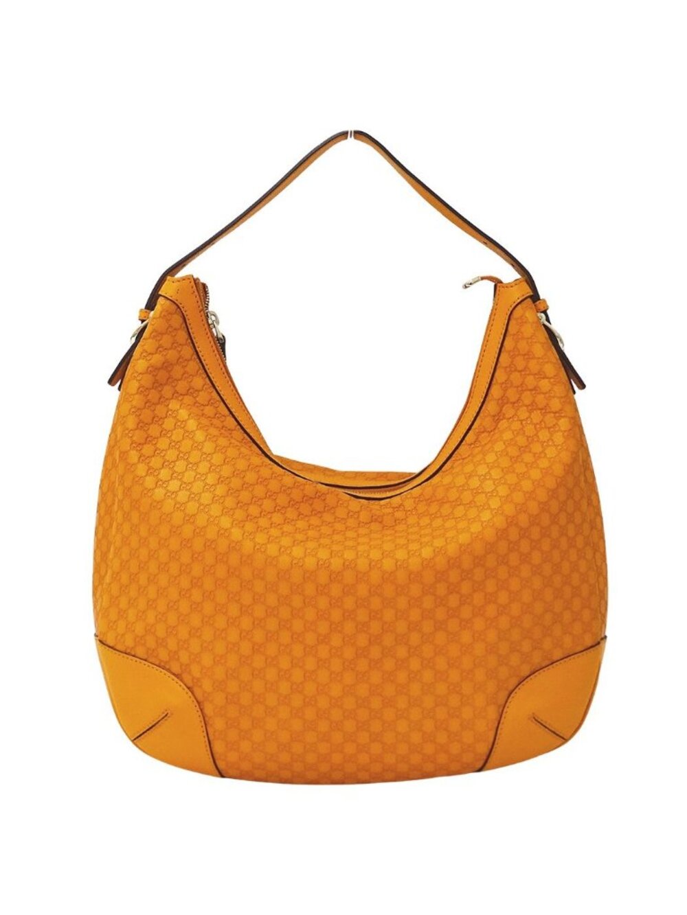 Gucci Shoulder Bag Micro Guccissima Leather Orange GG